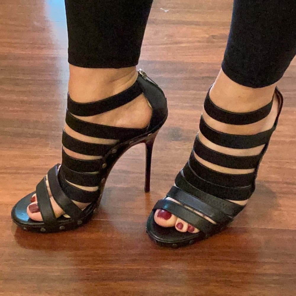 Jimmy Choo Black Strappy Heels